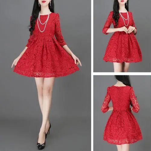 红色蓬蓬裙穿搭灵感：上衣与配饰的巧妙搭配-美派服饰网(图3)