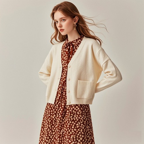 米白色针织衫搭配技巧，三种风格轻松驾驭-美派服饰网(图4)