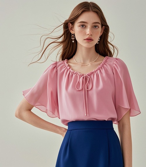 宝蓝色裙穿搭｜优雅、休闲与清新风搭配指南-美派服饰网(图4)