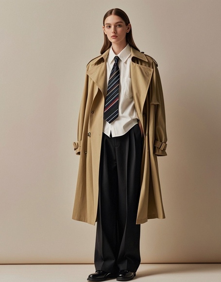 女士风衣三种经典搭配方式 风格百变显气质-美派服饰网(图2)