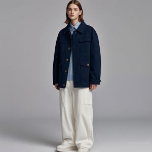 藏青色上衣如何搭配下装提升气质-美派服饰网