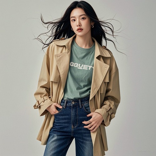 薄款风衣四季搭配指南，打造多场景时尚造型-美派服饰网(图1)