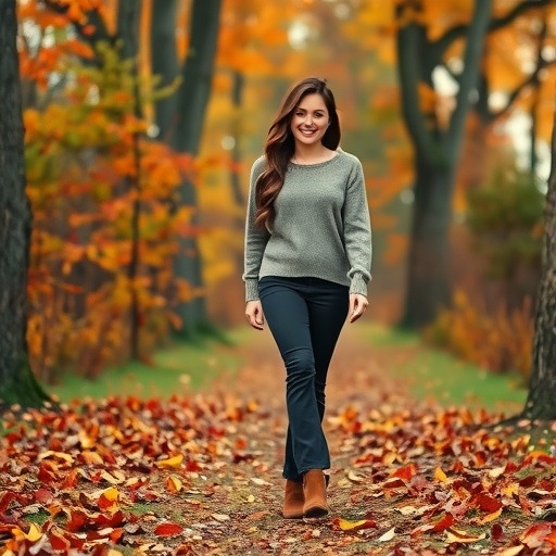 秋日九分阔腿裤搭配指南 呈现多风格穿搭魅力-美派服饰网(图2)