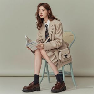 学院风裙子搭配指南：如何选鞋展青春魅力-美派服饰网