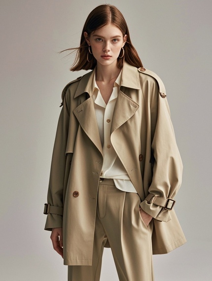 薄款风衣四季搭配指南，打造多场景时尚造型-美派服饰网(图2)