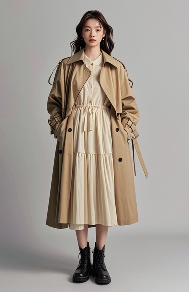 薄款风衣四季搭配指南，打造多场景时尚造型-美派服饰网(图4)