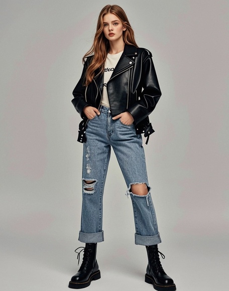 英伦风鞋子搭配指南：学院风 烟熏妆 骑士风 个性穿搭解析-美派服饰网(图3)