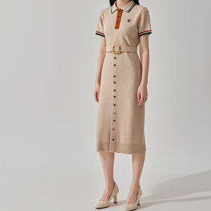 polo领针织连衣裙搭配指南：休闲时尚魅力全展现-美派服饰网(图4)