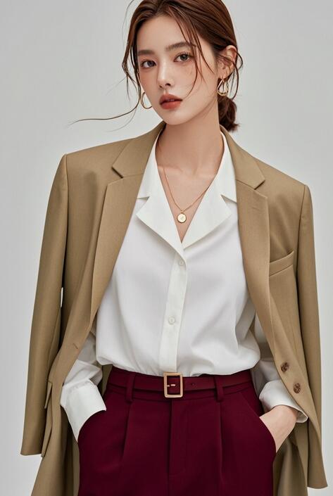 白衬衣搭配技巧：打造经典优雅正式造型的五大方案-美派服饰网(图2)