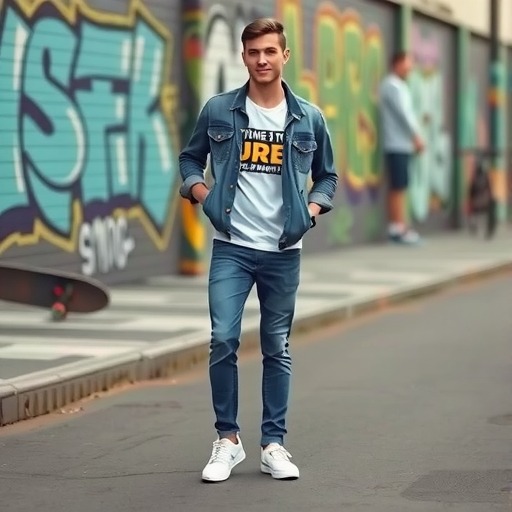 板鞋穿搭新思路：牛仔裤运动装甜酷风格全解析-美派服饰网(图3)