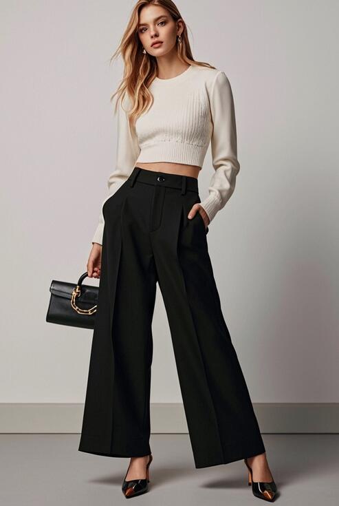 高跟鞋搭配裤子的优雅迷人秘诀-美派服饰网(图2)