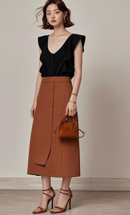 高跟鞋搭配裙装技巧：优雅气质与身材比例提升-美派服饰网(图2)