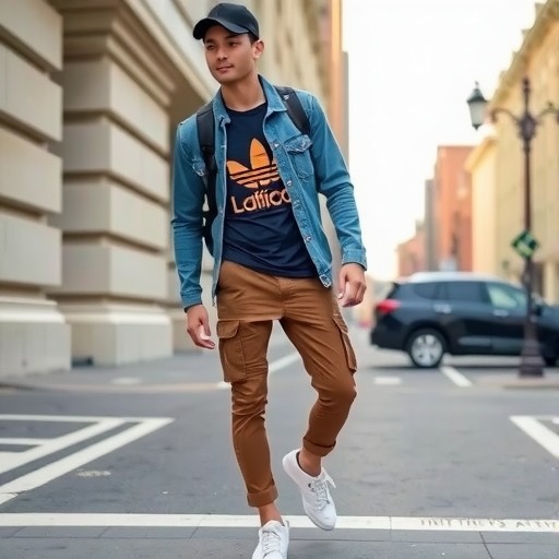 男款帆布鞋搭配指南：经典款与潮装的百搭法则-美派服饰网(图4)