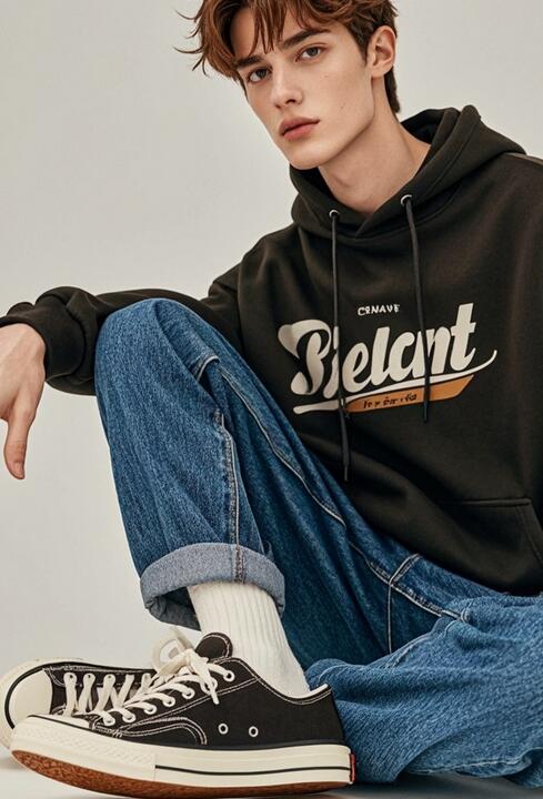 男款帆布鞋搭配指南：经典款与潮装的百搭法则-美派服饰网(图6)