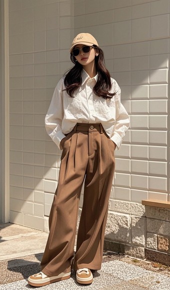 椰子洞洞鞋时尚搭配技巧：解锁多风格穿搭-美派服饰网(图3)