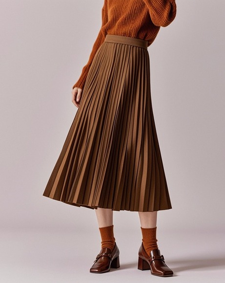 百褶裙搭配高跟鞋的三种场景风格解析-美派服饰网(图2)