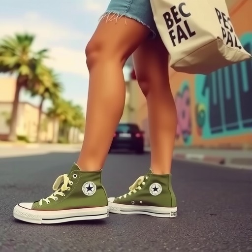 绿色高帮帆布鞋搭配指南：四种时尚出街方案-美派服饰网(图3)