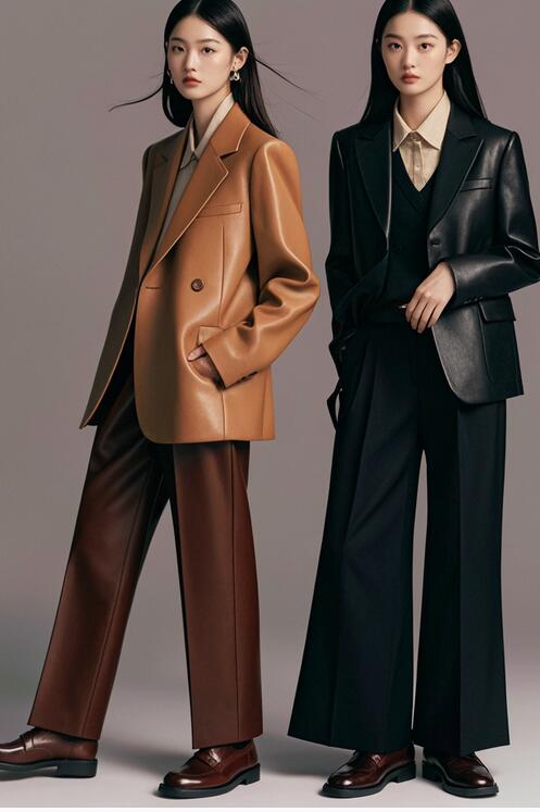 英伦风棕色皮鞋穿搭风格搭配技巧-美派服饰网(图1)