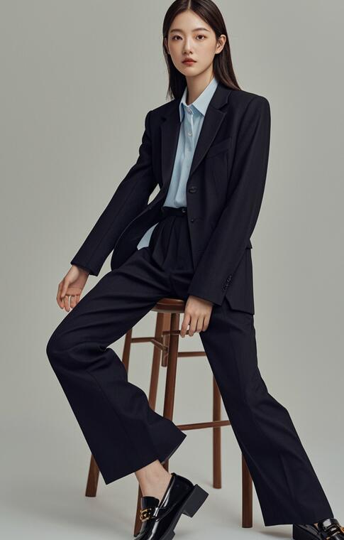 女士黑色漆皮鞋百搭搭配技巧与场合指南-美派服饰网(图3)