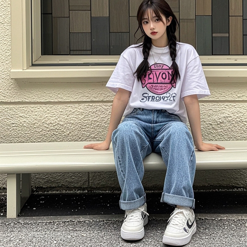 白色板鞋百搭技巧：四款经典造型轻松驾驭-美派服饰网(图1)