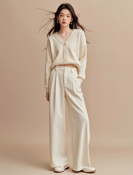 香槟色针织衫搭配指南-美派服饰网(图2)