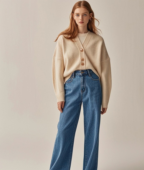 香槟色针织衫搭配指南-美派服饰网(图4)