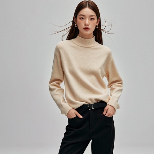 香槟色针织衫搭配指南-美派服饰网(图1)