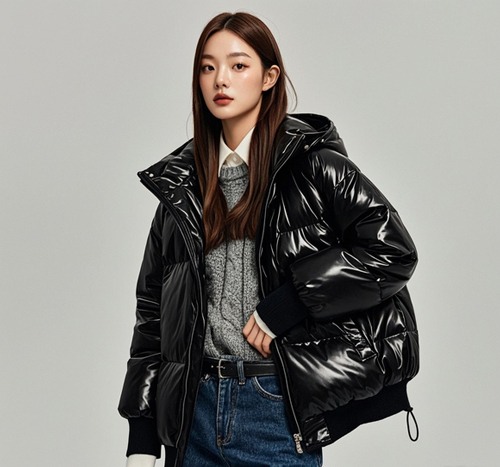 冬季黑色羽绒服搭配秘籍 保暖与时尚兼具-美派服饰网(图1)