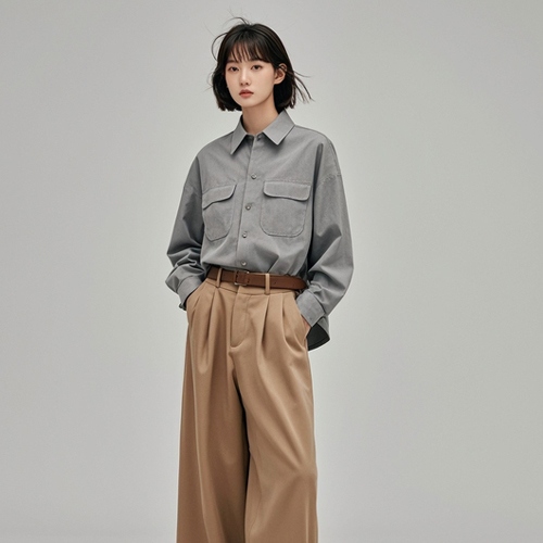 灰色衬衣怎么搭配下身好看(图4)