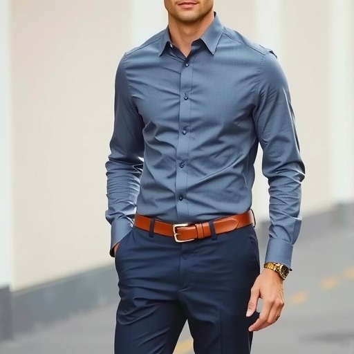 灰色衬衣怎么搭配下身好看(图2)