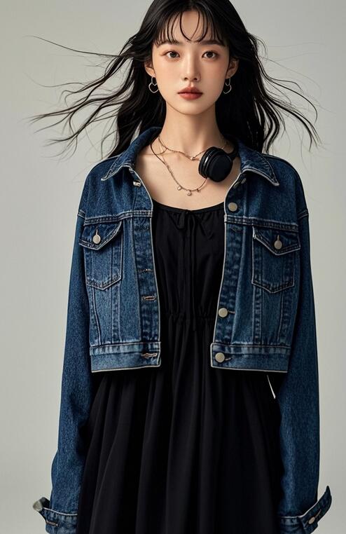 纯黑连衣裙搭配【图文】(图2)