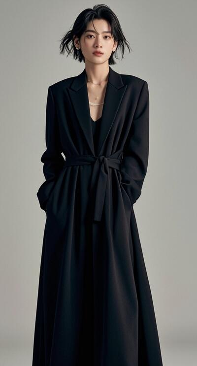 纯黑连衣裙搭配【图文】(图4)