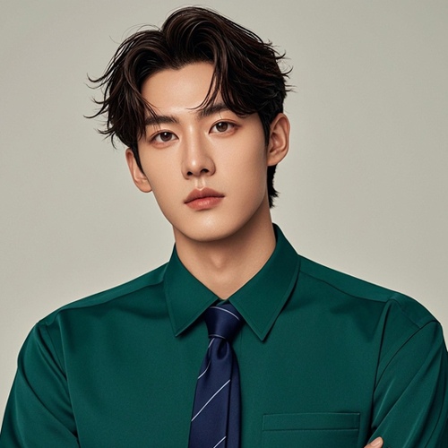 绿衬衫搭配领带【图】(图2)