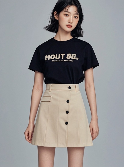 米色a字裙搭配什么上衣好看【图文】(图2)