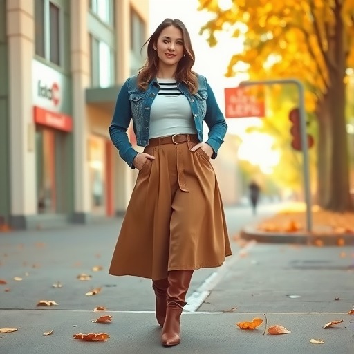 米色a字裙搭配什么上衣好看【图文】(图3)