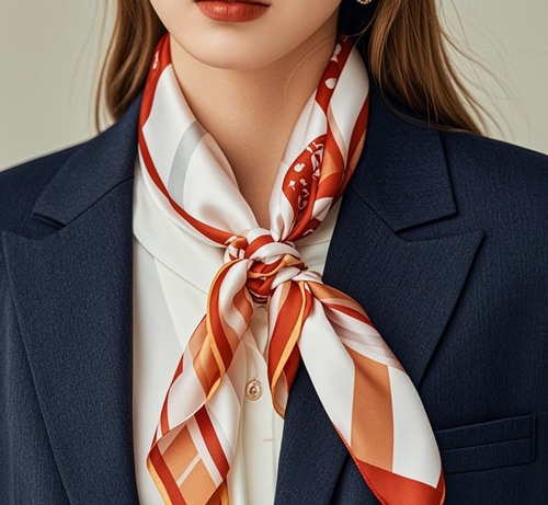 西装搭配丝巾技巧：让造型更显优雅与个性-美派服饰网(图1)