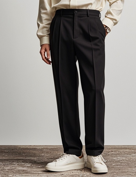 西裤搭配休闲鞋的多样化风格解析-美派服饰网(图1)