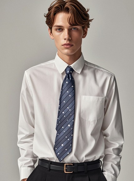 白色衬衣搭配领带的四种风格指南-美派服饰网(图4)