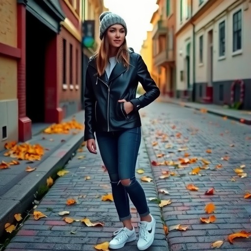 黑色皮夹克的五种时髦混搭风格：轻松打造个性造型-美派服饰网(图2)