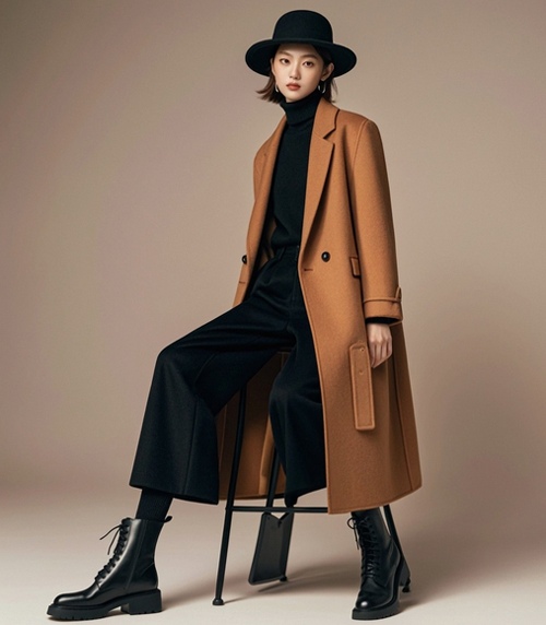 冬季礼帽搭配衣服图片(图1)