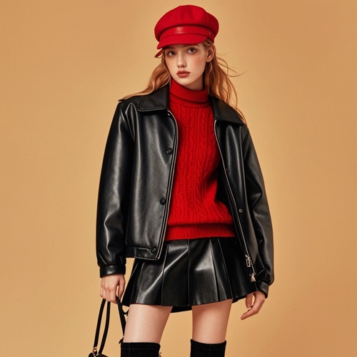 冬季礼帽搭配衣服图片(图2)