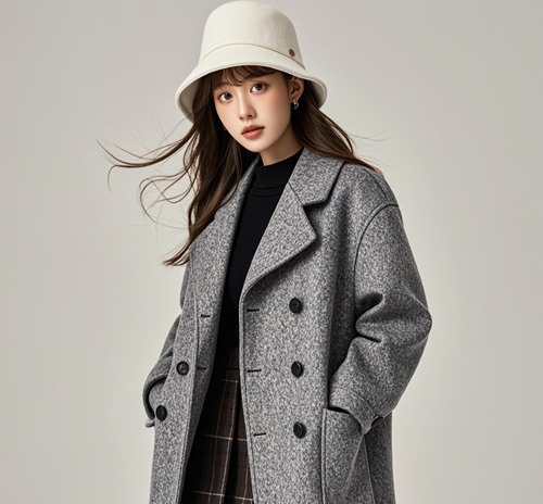 呢子大衣配帽指南：5种经典组合打造秋冬时尚造型-美派服饰网(图2)