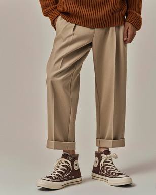 男生高帮帆布鞋5种经典搭法 潮流穿搭秘籍-美派服饰网(图3)