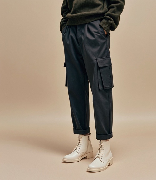 白色短靴搭配裤子全攻略 五种风格混搭技巧-美派服饰网(图3)