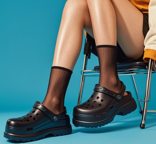 黑丝洞洞鞋搭配灵感：五种风格巧搭-美派服饰网(图2)