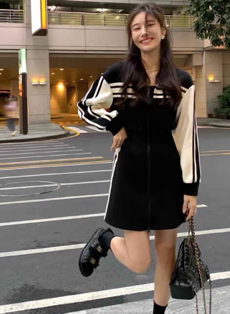 长袖短裙混搭技巧 多种风格打造优雅与休闲-美派服饰网(图4)