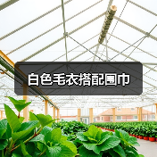 白色毛衣搭配围巾(图3) 白色毛衣搭配围巾(图3)