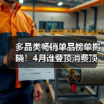 多品类畅销单品榜单揭晓!4月谁登顶消费顶流?(图4) 多品类畅销单品榜单揭晓!4月谁登顶消费顶流?(图4)