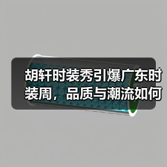 胡轩时装秀引爆广东时装周,品质与潮流如何惊艳绽放?(图3) 胡轩时装秀引爆广东时装周,品质与潮流如何惊艳绽放?(图3)